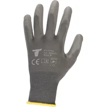 Stier Montagehandschuhe Polyester mit PU-Beschichtung grau Größe 9