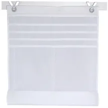 Kutti Raffrollo / Ösenrollo Kessy Biese weiß 45*140 cm