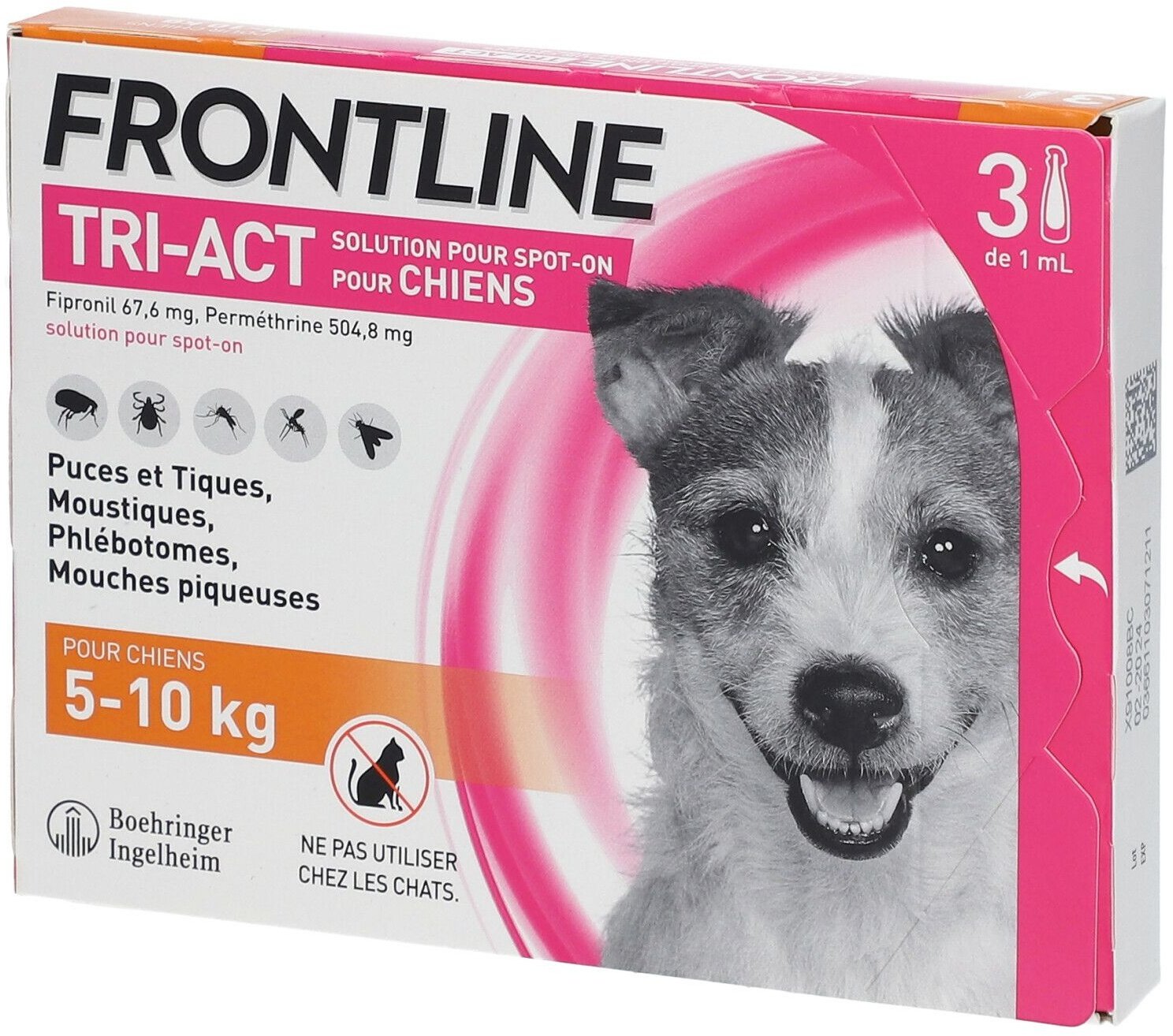 FRONTLINE® TRI-ACT Spot-On S pour petits chiens 3 pc(s) Ampoule(s)