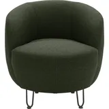 INOSIGN Sessel INOSIGN "Anjuli Lieferzeit nur 2 Wochen", grün, B:72cm H:72cm T:76cm, 100% Polyester, Sessel, Sessel, Runde Form, perfektes Einzelstück, Flausch oder Feinstruktur