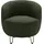 INOSIGN Sessel INOSIGN "Anjuli Lieferzeit nur 2 Wochen", grün, B:72cm H:72cm T:76cm, 100% Polyester, Sessel, Sessel, Runde Form, perfektes Einzelstück, Flausch oder Feinstruktur