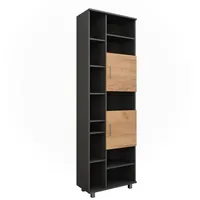 Vicco Hochschrank Ilias, Anthrazit/Goldkraft Eiche, 60.2 x 190 cm