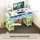 Homcom Schreibtisch Küchentisch mit 2 Steckdosen Computertisch mit verstellbare Regalböden 3 Stoffschubladen Arbeitstisch Laptoptisch Büroregal Weiß 120x40x76 cm
