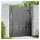 vidaXL Gartentor 100 x 125 cm Schwarz/Stahl