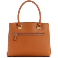 GUESS Women Noelle DBL Pouch Crossbody Bag, Leichter Cognac
