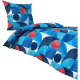 Traumschlaf Parma Seersucker Blau 135 x 200 cm + 80 x 80 cm
