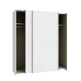 Forte Schwebetürenschrank 170,3 x 190,5 x 61,2 cm Weiß