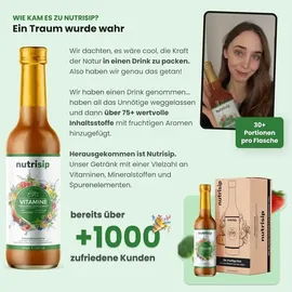 nutrisip Flüssiges Multivitamin Mikronährstoffkonzentrat Saft 350 ml