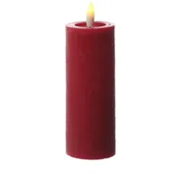 441 LED Kerze LINA 12,5 cm rot