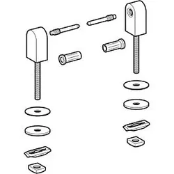 Geberit Scharnier-Set 598129000 für WC-Sitz