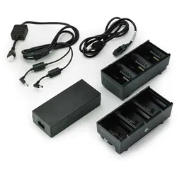Zebra 3-Slot Battery Charger Connected via Y Cable - Batterieladegerät - Ausgang