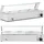 Royal Catering Bain Marie 2000 W 3 GN 1/2 Ablasshahn Glasschutz - Silber
