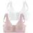 PETITE FLEUR Soft-BH Damen rosa+weiß Gr.85F