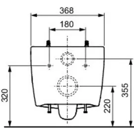 TECE TECEneo Wand-WC mit WC-Sitz Weiß spülrandlos