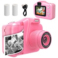 GelldG Kinderkamera, Bildschirm, Kamera, Digitalkamera, Kinder, Fotoapparat Kinderkamera rosa
