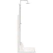 vidaXL Gartendusche Weiß 225 cm