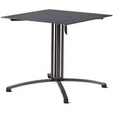 Sieger Gartenklapptisch 105 x 80 x 73 cm Grau/Schieferanthrazit