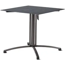 Sieger Gartenklapptisch 105 x 80 x 73 cm Grau/Schieferanthrazit