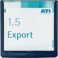 Durable Türschild Click SIGN Kunststoff blau 14,9 x 14,85 cm