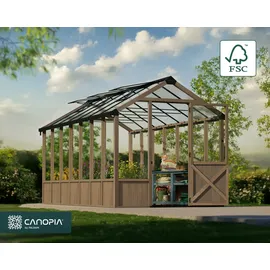 CANOPIA Natura Gewächshaus Zedernholz SDP 6 mm 12,0 m2