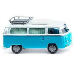 WIKING 031504 1:87 VW T2 Campingbus - eisblau/weiß