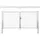 GAH Alberts Wellengitter-Doppeltor 300 x 100 cm Silber/Metall