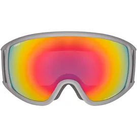 Uvex Topic FM sphere Skibrille rhino matt mirror rainbow one size
