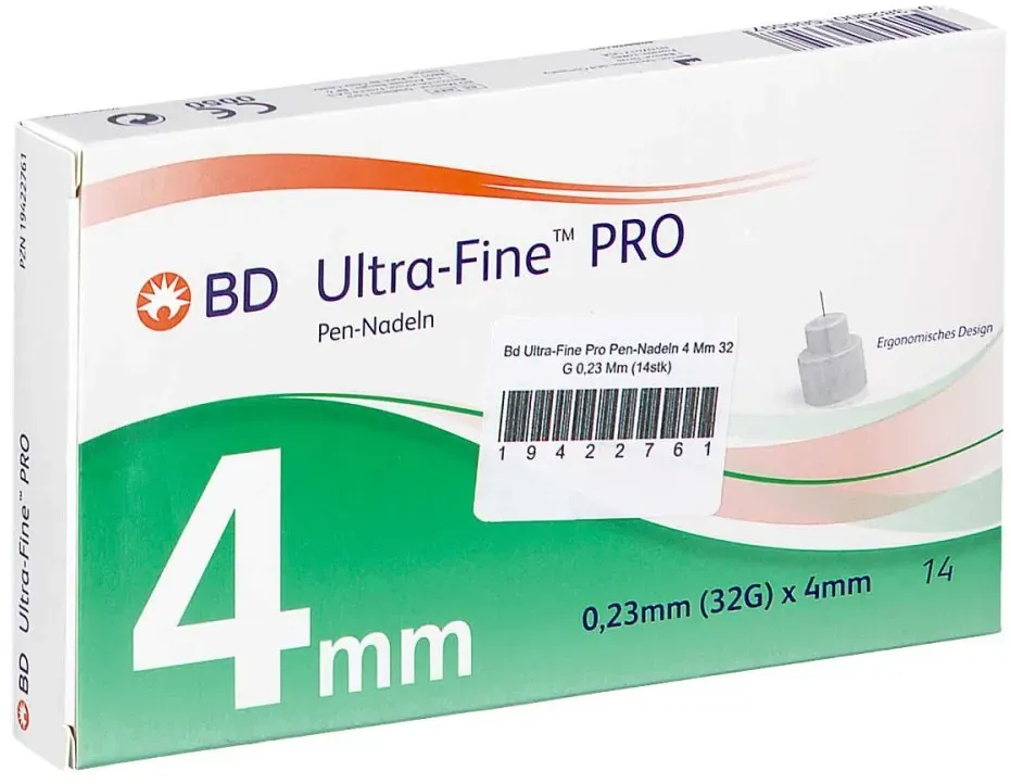 Bd Ultra-fine Pro Pen-nadeln 4 Mm 32 G 0,23 Mm