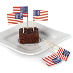 50 Deko-Picker `Flagge, USA`