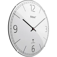 MEBUS Funkwanduhr 30,0 cm 12986 grau