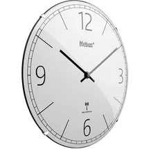 MEBUS Funkwanduhr 30,0 cm 12986 grau