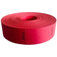 TAMLED Bonrolle "unbedruckt" rot 1000 Abrisse fortlaufend nummeriert Gastromarken