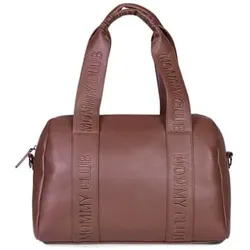 CHILDHOME Wickeltasche Mommy Club Signatur Leder dunkelbraun