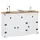 CARO-Möbel Sideboard 125 x 76 x 40 cm Braun / Weiß