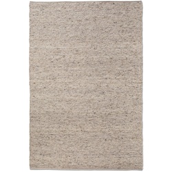 Allgäuer Teppichmanufaktur Webteppich Laax Uni 70 x 140 cm Mischgewebe Beige