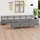 vidaXL 11-tlg. Garten-Lounge-Set Grau Massivholz Kiefer