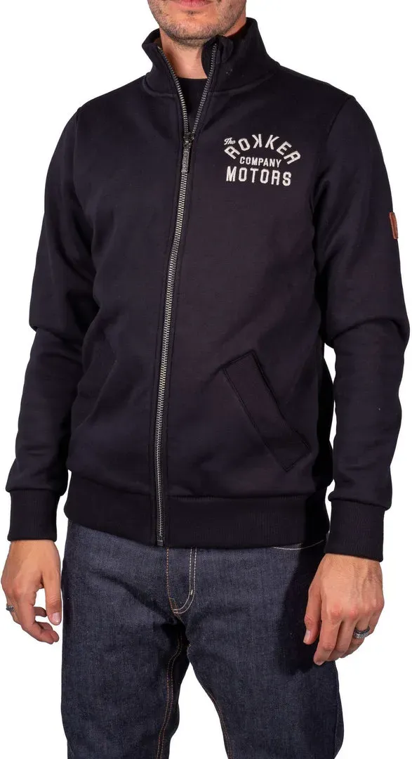 Rokker Motors Zip Jacke, schwarz-weiss, Größe XS für Männer
