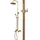 TRIZERATOP Duschsäule, Duschpaneele RETRO BRONZE Duscharmatur