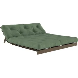 Karup Roots Sofa Bed Baumwolle/Polyester 2-Sitzer Olive Grün