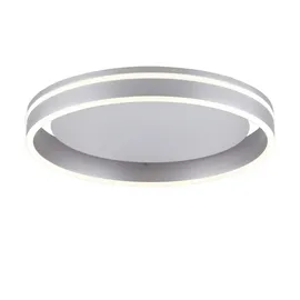 Paul Neuhaus Q-Vito Deckenleuchte 1-flammig nickel matt - silber – Maße (cm): H: 5,5 Ø: 40.0