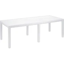 PROGARDEN Ausziehtisch Roma 150 x 90 x 72 cm Weiß