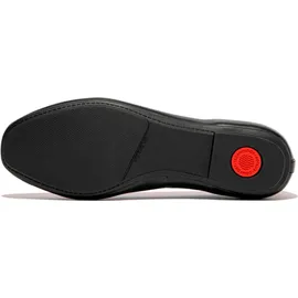 FitFlop Delicato Bow Soft Leather Ballet Flats, Schwarz, 36 EU