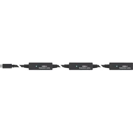 InLine USB 3.2 Gen.1 Aktiv-Verlängerung, USB-C Stecker an USB-C Buchse, 10m