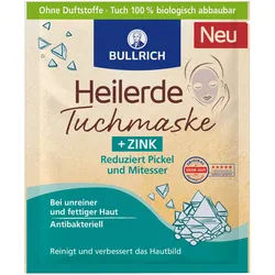 BULLRICH Heilerde Tuchmaske + ZINK 1 St Gesichtsmaske