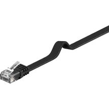 goobay Flachkabel U/UTP Cat6 schwarz 0,5m 95379