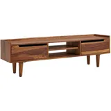 FineBuy Lowboard 145 x 43 x 35 cm Braun Holz