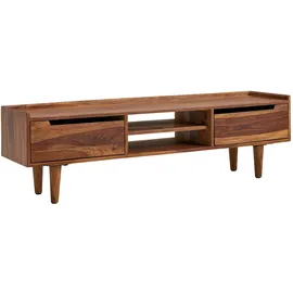 FineBuy Lowboard 145 x 43 x 35 cm Braun Holz