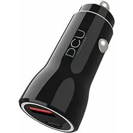 DCU TECNOLOGIC Quick Charge 3.0 USB Car Charger/Usb Type C Pd 18w, Auto Adapter, Schwarz