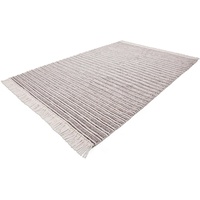calo-deluxe Teppich »Bature 200«, rechteckig, Wolle mit Viskose und Fransen, Wohnzimmer,