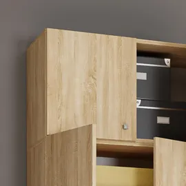 VCM Putzschrank Lona XXL ca.70x223x39cm Eiche Dekor